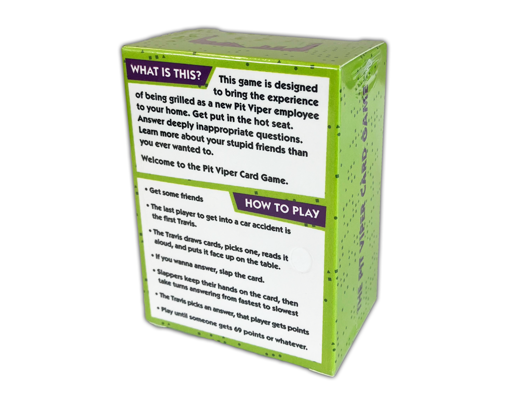 The Pit Viper Card Game