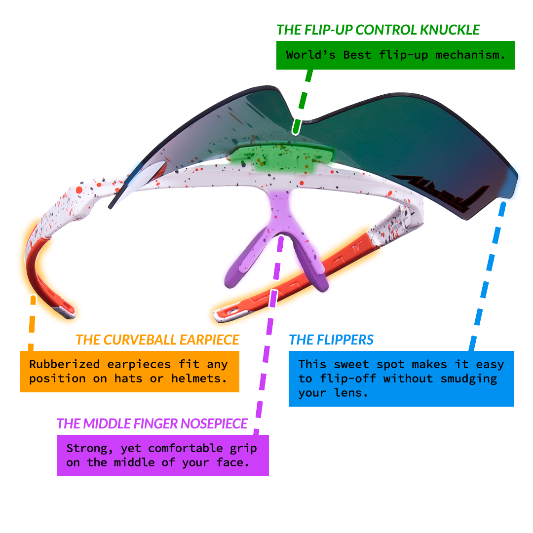 / Polarized Red | The Heater Flip-Offs from Pit Viper Sunglasses