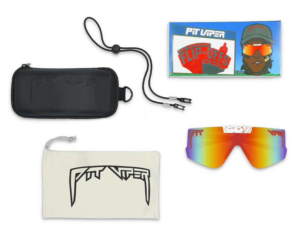 / Polarized Red | The Heater Flip-Offs from Pit Viper Sunglasses