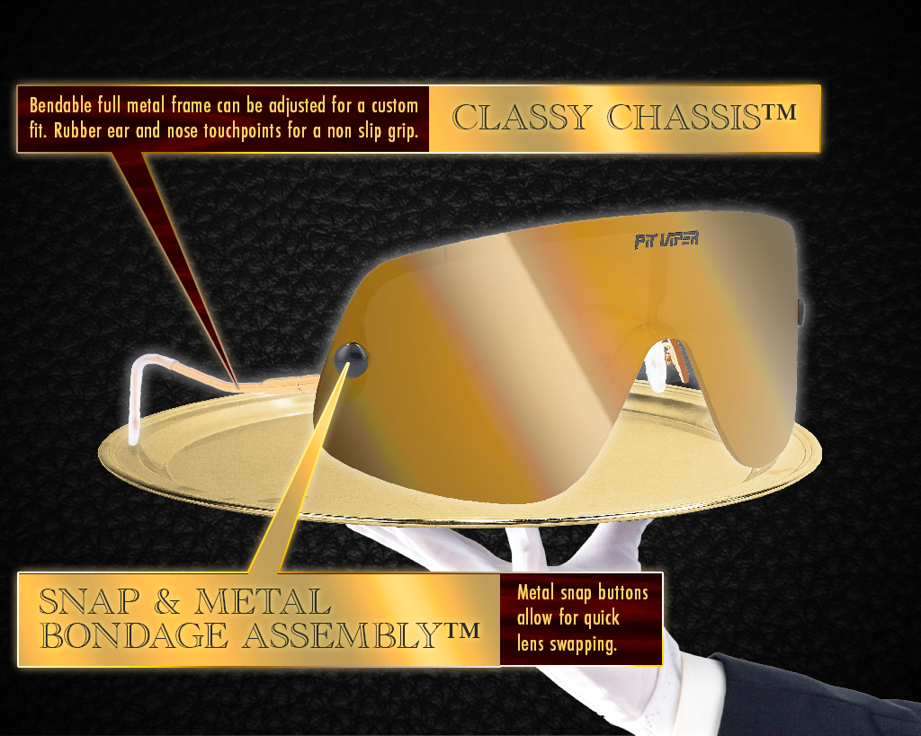 / Polarized Gold | The Money Counter Limousine from Pit Viper Sunglasses