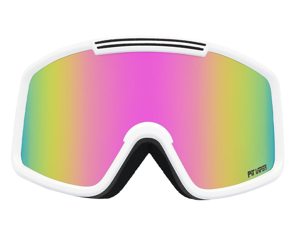 Large / Pink | The Miami Nights Large French Fry Goggles from Pit Viper Sunglasses