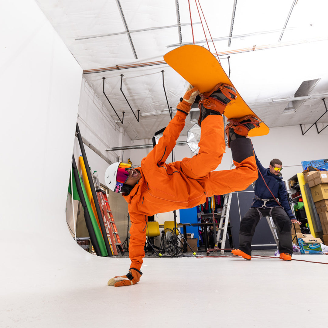 / Blue-Purple | Person snowboarding wearing the Proform Goggle by Pit Viper Sunglasses